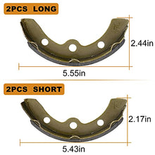 Load image into Gallery viewer, LEAPGOMAX Club Car Brake Shoes and Spring Kit for DS G&E 1995-up (Automatic Adjust)& Precedent 1018232-01 Golf Cart Replacement Brake Shoe Pads (2 Short & 2 Long)