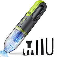 Load image into Gallery viewer, Handheld Vacuum Cleaner Cordless, UOKIER Hand Vacuum&Air Blower 2-in-1, Mini Portable Hand Held Vac with 6500PA Strong Suction Rechargeable Li-ion Battery for Pet Hair, Home and Car, 2 Speeds