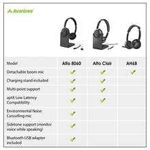 Load image into Gallery viewer, Avantree Alto 8060 Bluetooth Headset with Smart Noise Canceling Microphone for Clean & Clear Calls even at noisy places. Sidetone Support, Wireless USB Adapter for Easy Connection with Computer Laptop