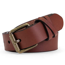 Load image into Gallery viewer, Timberland Women's Casual Leather Belt for Jeans, Brown (Criss Cross), Large (33-37)
