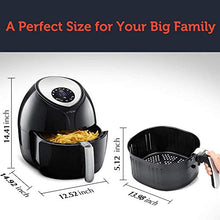Load image into Gallery viewer, Ultrean 6 Quart Air Fryer, Large Family Size Electric Hot Air Fryers XL Oven Oilless Cooker with 7 Presets, LCD Digital Touch Screen and Nonstick Detachable Basket,UL Certified,1700W (Black)