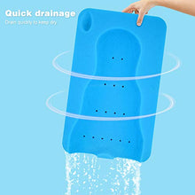 Load image into Gallery viewer, HALLO Baby Bath Sponge Soft Infant Bath Mat Newborn Cushion Odor Free (Blue)