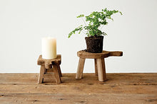 Load image into Gallery viewer, Creative Co-Op Rectangle Wood Pedestal with Handle, Small, Brown