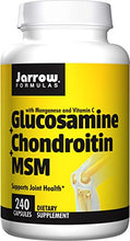 Load image into Gallery viewer, Jarrow Formulas Glucosamine and Chondroitin and MSM, Supports Joint Health, 240 Caps