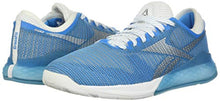 Load image into Gallery viewer, Reebok Women's Nano 9 Cross Trainer, White/Cyan/Silver, 5 M US