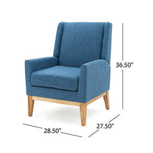 Load image into Gallery viewer, Christopher Knight Home Aurla Fabric Accent Chair, Muted Blue