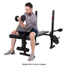 Load image into Gallery viewer, Body Champ Standard Weight Bench, Exercise and Weightlifting Bench, Adjustable Incline Seat