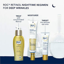 Load image into Gallery viewer, RoC Retinol Correxion Under Eye Cream for Dark Circles & Puffiness, Daily Wrinkle Cream, Anti Aging Line Smoothing Skin Care Treatment, 0.5 oz (Packaging May Vary)
