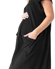 Load image into Gallery viewer, Kindred Bravely Universal Labor and Delivery Gown | 3 In 1 Labor, Delivery, Nursing Gown for Hospital (Black, S-M-L)