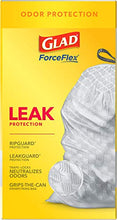 Load image into Gallery viewer, Glad ForceFlex Grey Tall Kitchen Drawstring Trash Bag, Unscented, 13 Gal, 80 Ct (Package May Vary), Trv236004 (79009)
