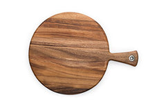 Load image into Gallery viewer, Ironwood Gourmet Round Provencale Paddle Round, Acacia Wood 0.5 x 12 x 16 inches