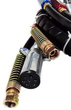Load image into Gallery viewer, TORQUE 12ft 3 in 1 ABS & Power Air Line Hose Wrap 7 Way Electrical Cable with Handle Grip for Semi Truck Trailer Tractor (TR813212)