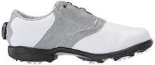 Load image into Gallery viewer, FootJoy Women's DryJoys Boa Golf Shoes, White/Black Print, 7.5 M US