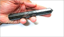 Load image into Gallery viewer, Jet Hematite Obelisk 3 inch Approx. Jumbo A+ Top Quality Energized Cleansed Charged Agate Authentic Gemstone Genuine Crystal Jet International Crystal Therapy Booklet Image is JUST A Reference