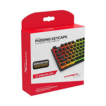 Load image into Gallery viewer, HyperX Pudding Keycaps - Double Shot PBT Keycap Set with Translucent Layer, for Mechanical Keyboards, Full 104 Key Set, OEM Profile, English (US) Layout - Black