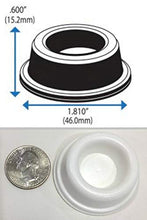 Load image into Gallery viewer, Rubber Door Stopper Bumpers (Pack of 4) White - Made in USA - Self Adhesive Wall Protectors, Prevent Damage to Walls from Door Knobs Handles, Guard and Shield