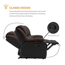 Load image into Gallery viewer, Nathaniel Home PU Leather Loveseat Recliner with Cup Holder Storage Comfortable Sofa Chair for Living Room Bedroom Home, Brown