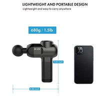 Load image into Gallery viewer, Massage Gun, Bob and Brad Deep Tissue Percussion Massager Gun, Muscle Massager with 5 Speeds and 5 Heads, Handheld Massager for Home Gym Office Workout Recovery Pain Soreness Relief