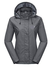 Load image into Gallery viewer, Little Donkey Andy Women's Waterproof Mountain Jacket, Rain Jacket Gray XS