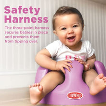 Load image into Gallery viewer, Nuby My Floor Seat, Soft Foam Cushion with Safety Harness and High Back Design, for Ages 4-12 Months, Pink