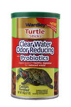 Load image into Gallery viewer, Wardley Turtle Food Sticks Clear Water Odor Reducing with Probiotics, 3.7 oz, Fortified Aquatic Turtle Food Stix for Shell Health
