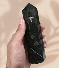 Load image into Gallery viewer, Large Nuummite Crystal Towers ~ Natural Healing Crystal Point Obelisk for Reiki Healing and Crystal Grid (5.5" to 6" INCH)