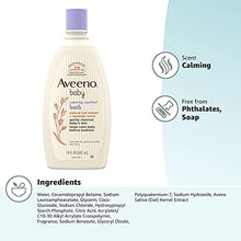 Load image into Gallery viewer, Aveeno Baby Calming Comfort Bath with Relaxing Lavender & Vanilla Scents, Hypoallergenic & Tear-Free Formula, Paraben- & Phthalate-Free, 18 Fl Oz (Pack of 1)