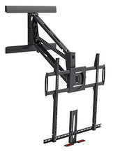 Load image into Gallery viewer, Monoprice Above Fireplace Pull-Down Full-Motion Articulating TV Wall Mount Bracket For TVs 55in to 100in, Max Weight 154lbs, VESA Patterns Up to 800x600, Rotating, Height Adjustable