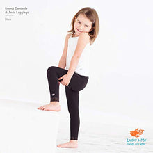 Load image into Gallery viewer, Lucky & Me Jada Toddler Leggings for Girls, 3 Pack, Tagless, Lace Trim, Full Length, Black/Grey/Red, 2/3…