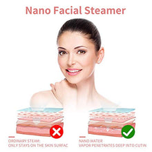 Load image into Gallery viewer, Facial Steamer - Surwit 10X Penetration Pro Nano Ionic Face Steamer for Facial, Unclogs Cleansing Pores Moisturizing Spa Humidifier, with Free Blackhead Remover Kit, Hair Band, Face Brush