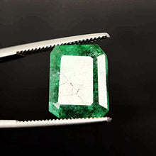 Load image into Gallery viewer, Faceted Green Emerald Loose Gemstone - 5.60 Carat EGL Certified Green Emerald Gem for Jewelry B-4333