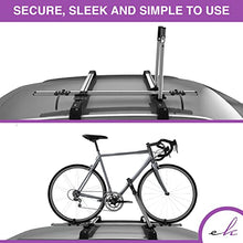 Load image into Gallery viewer, ERKUL Bike Rack for Car - Aluminum Bicycle Carrier for Roof Racks | Black
