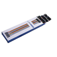 Load image into Gallery viewer, ELEGOO 120pcs Multicolored Dupont Wire 40pin Male to Female, 40pin Male to Male, 40pin Female to Female Breadboard Jumper Wires Ribbon Cables Kit Compatible with Arduino Projects