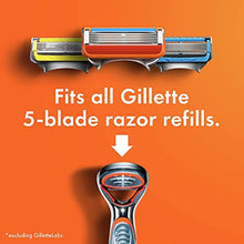 Load image into Gallery viewer, Gillette Fusion5 Razors for Men, 1 Gillette Razor, 4 Razor Blade Refills, Lubrastrip for a More Comfortable Shave
