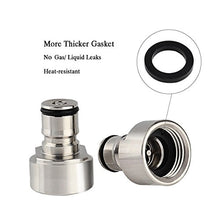 Load image into Gallery viewer, FERRODAY Ball Lock Keg Coupler Adapter Commercial Keg to Ball Lock Keg Quick Disconnect Conversion Kit Fits to A D S G Type Keg Coupler FPT 5/8 Thread Stainless Steel Gas & Liquid Post for Homebew