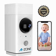 Load image into Gallery viewer, Indoor Camera with Sensor Light, 1080P HD Wireless Smart Home Security Camera Wifi Camera with Night Vision, 2-Way Audio Person Detection Pet Camera Nanny Cam Baby Monitor, Support Local/Cloud Storage
