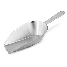 Load image into Gallery viewer, New Star Foodservice 34721 One-Piece Cast Aluminum Flat Bottom Bar Ice Flour Utility Scoop, 24-Ounce, Silver