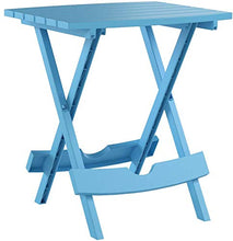 Load image into Gallery viewer, Adams Manufacturing 8500-21-3700 Plastic Quik-Fold Side Table, Pool Blue