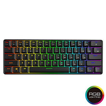 Load image into Gallery viewer, GK61 Hot Swappable Mechanical Gaming Keyboard - 61 Keys Multi Color RGB Illuminated LED Backlit Wired Gaming Keyboard, Waterproof Programmable, for PC/Mac Gamer, Typist (Gateron Optical Red, Black)
