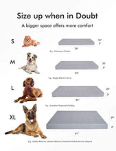Load image into Gallery viewer, PETLIBRO Dog Bed for Crate, Memory Foam Dog Crate Bed 41” x 29” Large Dog Bed Orthopedic Plush Mattress for Therapeutic Joint&Muscle Relief Removable&Washable Bed Cover with Waterproof Inner Lining