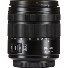 Load image into Gallery viewer, Panasonic Lumix G Vario 14-140mm Telephoto Zoom Lens with F3.5-5.6 II ASPH, Mirrorless Micro Four Thirds Mount and Power O.I.S. - H-FSA14140 (Upgraded USA Black)