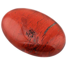 Load image into Gallery viewer, mookaitedecor Bundle - 2 Items: Red Jasper Crystal Egg with Stone Stand & Pocket Palm Stone Worry Stones