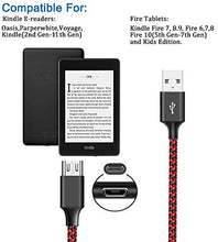 Load image into Gallery viewer, 10FT Micro USB Cable for Fire 7 8 10 4th 5th 6th 7th Generation,Kindle Tablet HD HDX E-Readers,Xbox One/PS4 Controller,Fast Fire Charger Cord,Samsung S7/S6 Nylon Braided Android Charging Cable