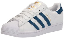 Load image into Gallery viewer, adidas Originals Men's Superstar Sneaker, White/Gold Metallic, 10.5