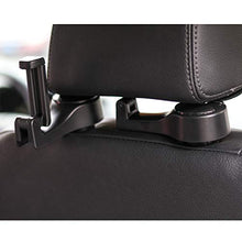 Load image into Gallery viewer, Universal Multifunctional Car Vehicle Back Seat Headrest Mobile Phone Holder Hanger Holder Hook for Bag Purse Cloth Grocery (Black Set of 2)