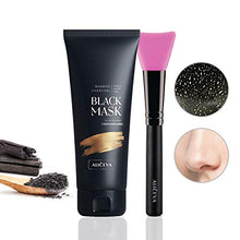 Load image into Gallery viewer, Aliceva Black Mask, Blackhead Remover Mask, Charcoal Peel Off Mask, Charcoal Mask, Charcoal Face Mask for All Skin Types with Brush - 2.12 FL.OZ / 60G