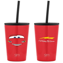 Load image into Gallery viewer, Simple Modern Disney Kids Cup 12oz Classic Tumbler with Lid and Silicone Straw - Vacuum Insulated Stainless Steel for Toddlers Girls Boys - Cars: Ka-chow