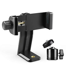 Load image into Gallery viewer, 6amLifestyle Cell Phone Tripod Mount Adapter with Tripod Ball Head 360° Rotatable for Universal Smartphone Samsung Galaxy iPhone Holder for Tripod Selfie Stick Monopod Etc