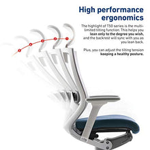 Load image into Gallery viewer, SIDIZ T50 Highly Adjustable Ergonomic Office Chair (TNB500HLDA): Advanced Mechanism for Customization/Extreme Comfort, Headrest, Ventilated Mesh Back, Lumbar Support, 3D Arms, Seat Slide/Slope (Blue)