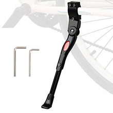 Load image into Gallery viewer, Adjustable Bicycle Kickstand, Aluminum Alloy Bicycle Side Kickstand with 2 Hexagon Wrenches, Fits for 24" 25" 26" 27" Mountain Bike/700c Road Bike/BMX/MTB